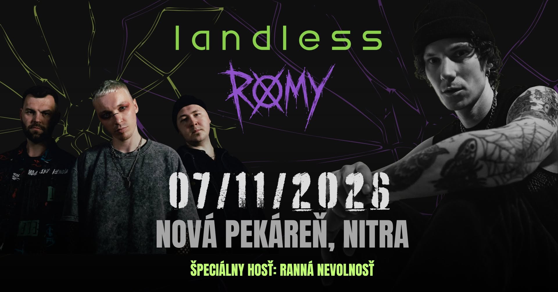 LANDLESS + ROMY + Ranná Nevolnosť