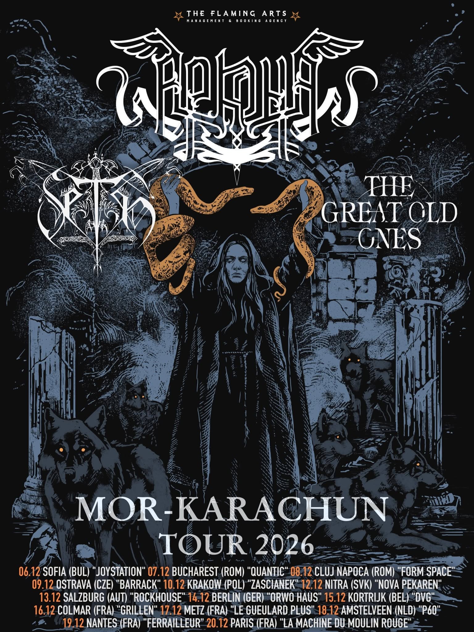ARKONA /ru/ + SETH /fr/ +THE GREAT OLD ONES/fr/ + AEON WINDS/svk/
